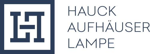 Grafik: Logo der Firma HAL Hauck Aufhäuser Lampe